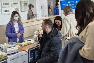Peste 200 de studenti si au verificat sanatatea pulmonara la Sibiu