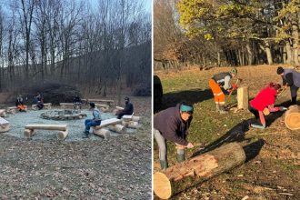 Poiana Clatitelor revine leagane si vatra de foc