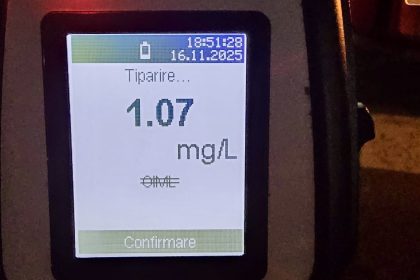 Sofer de camion beat prins conducand haotic pe Valea Oltului