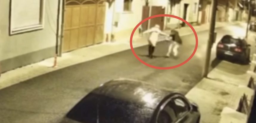 Talharie in plina strada la Medias video