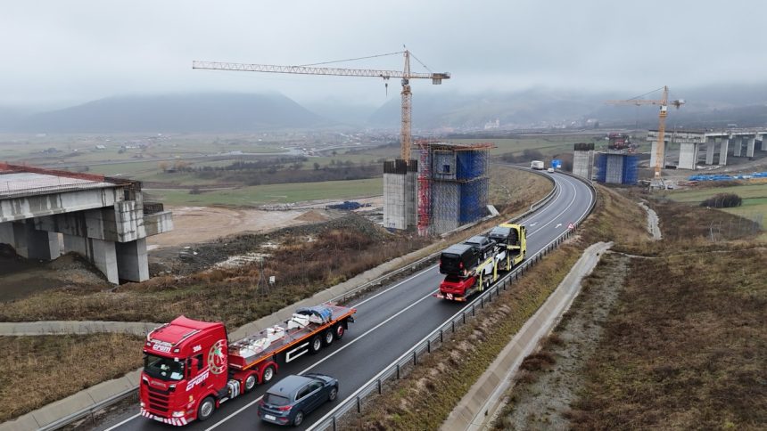 video autostrada a1 sibiu pitesti progres noiembrie 2025
