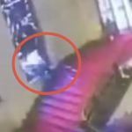 vitraliu istoric distrus de un politician accident video