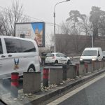 Accident pe Soseaua Alba Iulia trafic blocat in Sibiu