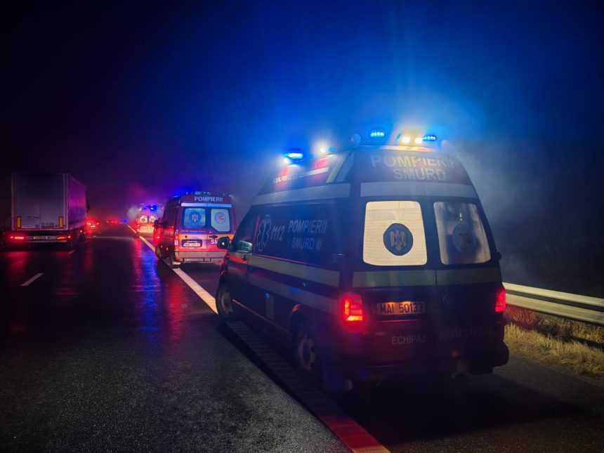 Accidentul de marti dimineata pe autostrada Sibiu Sebes victimele si starea lor