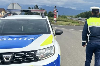 Autoturism fara inmatriculare gasit in trafic la Medias