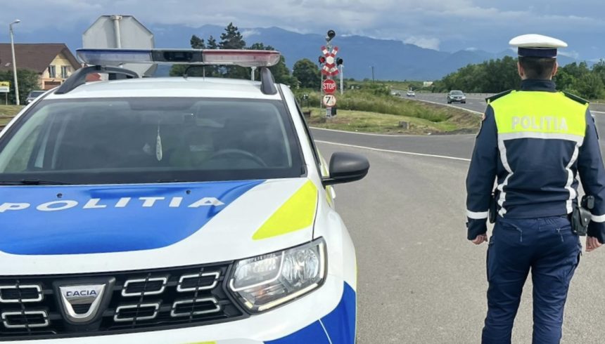 Autoturism fara inmatriculare gasit in trafic la Medias