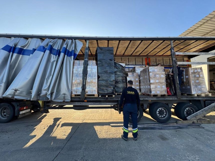 Captura record a Vamii in Sibiu 1 2 milioane tigari ilegale