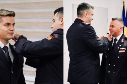 Ceremonie emotionanta la ISU Sibiu 5 pompieri avansati
