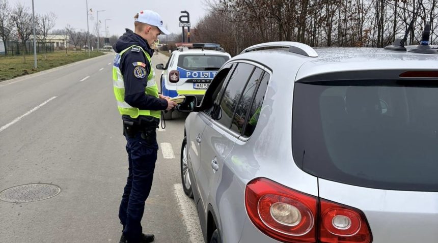 Controale ampl pe DN1 in Sibiu zeci de soferi sanctionati