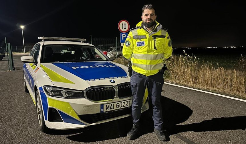 Interventie eroica pe autostrada un politist salveaza o tanara