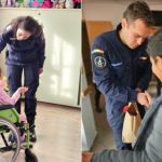 Jandarmii sibieni au oferit zambete si cadouri copiilor cu dizabilitati