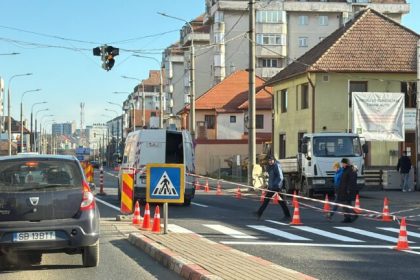 Lucrarile de pe Soseaua Alba Iulia sau finalizat redeschiderea traficului
