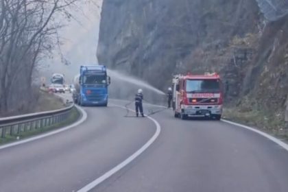 Pericol de explozie pe Valea Oltului scapari gaze din cisterna