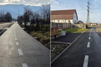 Pista de biciclete de pe Valea Avrigului finalizata inainte de sarbatori