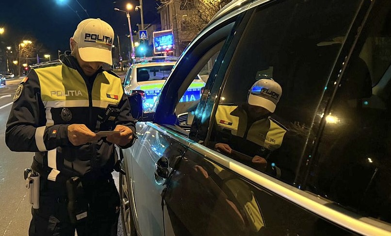 Tanar prins fara permis la volan in Sibiu