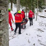 Turist ranit in Muntii Bucegi salvat de salvatori