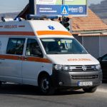 Accident langa Agnita masina rasturnata si o femeie ranita