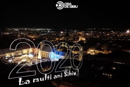 Artificiile din Sibiu vazute din drona