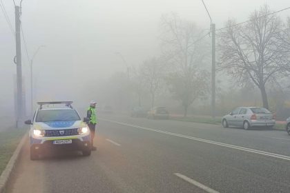 Ceata thick in mai multe localitati din judetul Sibiu risc ridicat de accidente