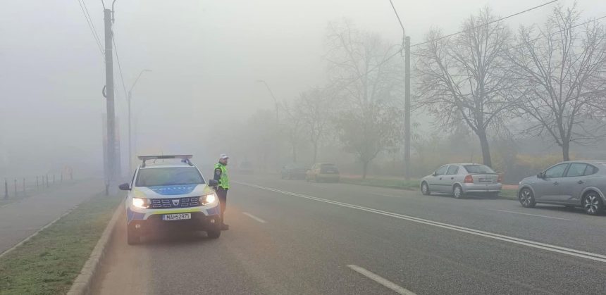 Ceata thick in mai multe localitati din judetul Sibiu risc ridicat de accidente