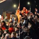 Dinamo primire impresionanta la Sibiu sute de fani au asediat hotelul unde sunt cazati cainii rosii video foto