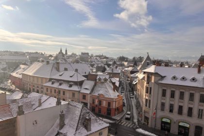 Ger naprasnic in judetul Sibiu minus 19 grade