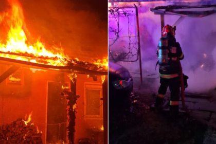 Incendiu devastator la o casa din Blajel