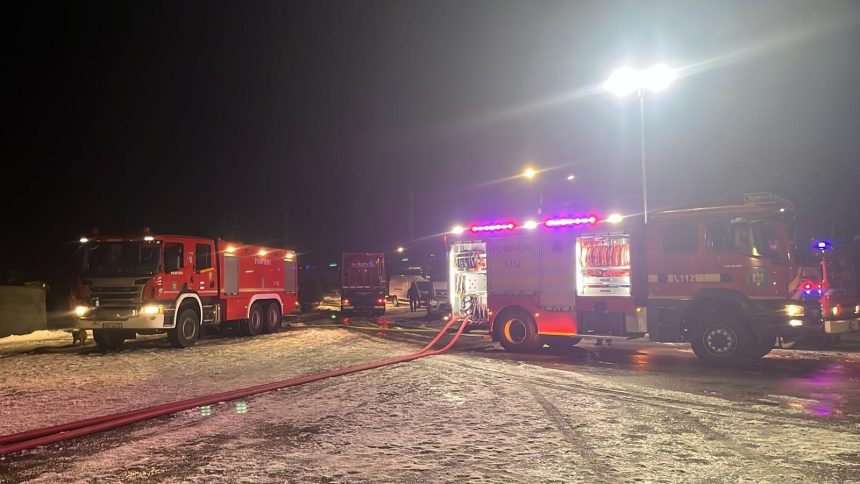 Incendiu puternic la Bradu din cauza afumatorii improvizate