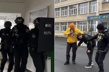 Interventie a trupelor speciale la un liceu din Sibiu