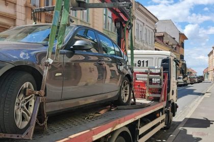 Masinile de ridicare au generat aproape 1 milion de lei in Sibiu peste 2000 de interventii anul trecut