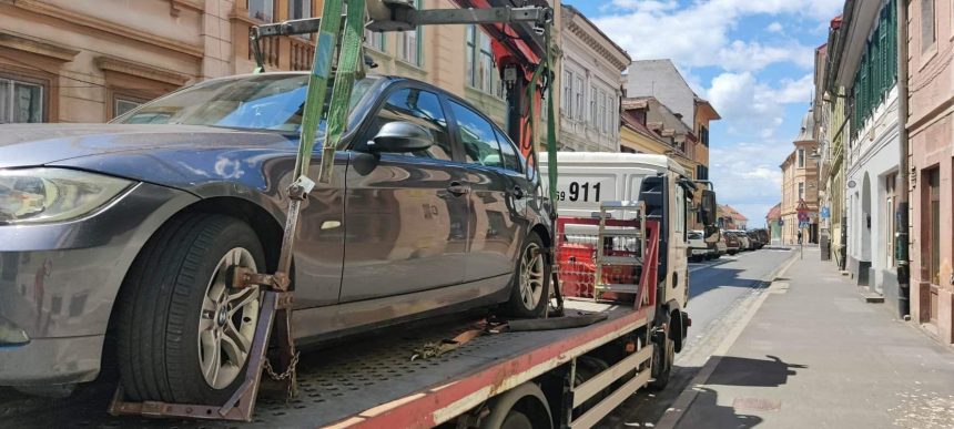 Masinile de ridicare au generat aproape 1 milion de lei in Sibiu peste 2000 de interventii anul trecut