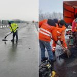 Reparatii temporare pe drumurile din judetul Sibiu