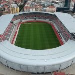 Strada inchisa langa Stadionul Municipal Sibiu