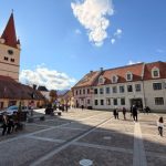 Trafic oprit temporar in centrul orasului Cisnadie