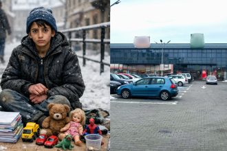 suspiciuni grave la sibiu copil obligat sa vanda jucarii si sa cersesca cazul a ajuns la primarie