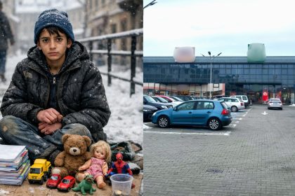 suspiciuni grave la sibiu copil obligat sa vanda jucarii si sa cersesca cazul a ajuns la primarie