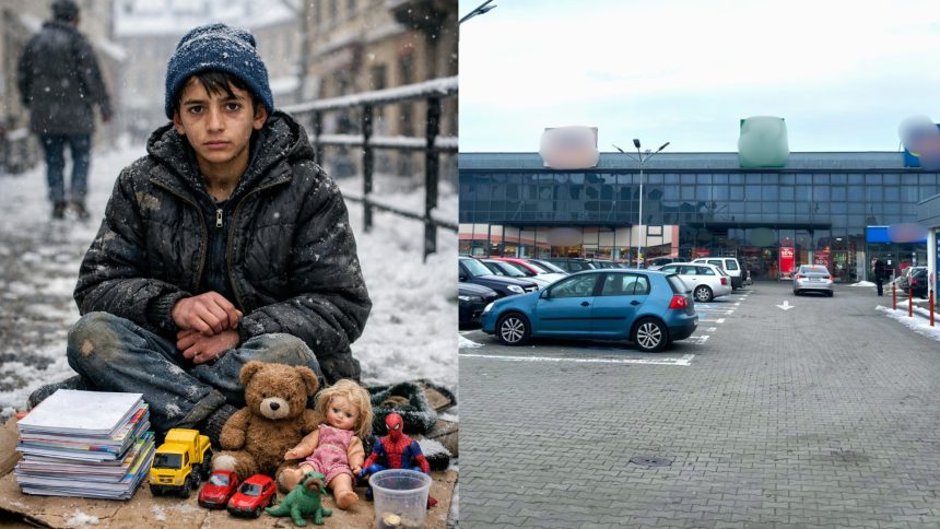 suspiciuni grave la sibiu copil obligat sa vanda jucarii si sa cersesca cazul a ajuns la primarie