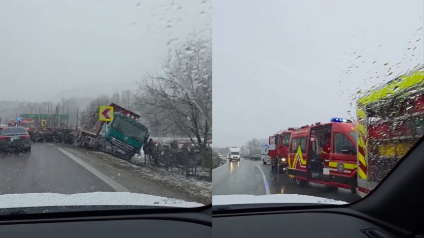 Accident grav intre Ramnicu Valcea si Sibiu cinci raniti dintre care 3 minori video