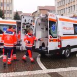 Accident la Medias un motociclist ranit transportat de urgenta la spital