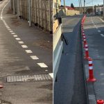 Peste 200 de piloni de delimitare distrusi la Medias apel public pentru identificarea vinovalilor