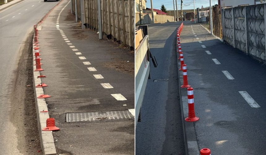 Peste 200 de piloni de delimitare distrusi la Medias apel public pentru identificarea vinovalilor