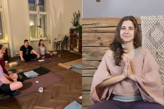 S a intoars din Mexic pentru a aduce Yin Yoga la Sibiu Diana introduce yoga in cuplu de Dragobete foto video
