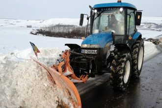 Soluie modern pentru deszpezire aplicat pe drumurile judeene din Sibiu