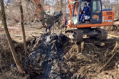 Trei baraje construite de castori la Chirpar au fost distruse Apele Romane au dat aprobatul foto