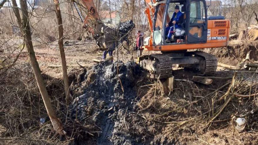 Trei baraje construite de castori la Chirpar au fost distruse Apele Romane au dat aprobatul foto