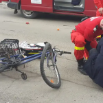 Accident cu parasirea locului faptei la Rosia biciclist internat in spital