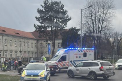 Accident in Terezian biciclist accidentat de o masina foto