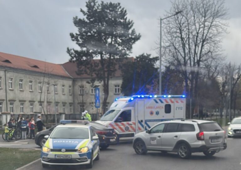 Accident in Terezian biciclist accidentat de o masina foto