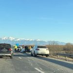 Accident pe DN1 in apropiere de Selimbar una dintre masini s a rasturnat foto