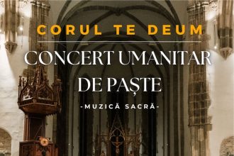 Concert umanitar de Paste cu Corul Te Deum la Catedrala Evanghelica marti 31 martie 2026 donatiile vor sprijini o asociatie